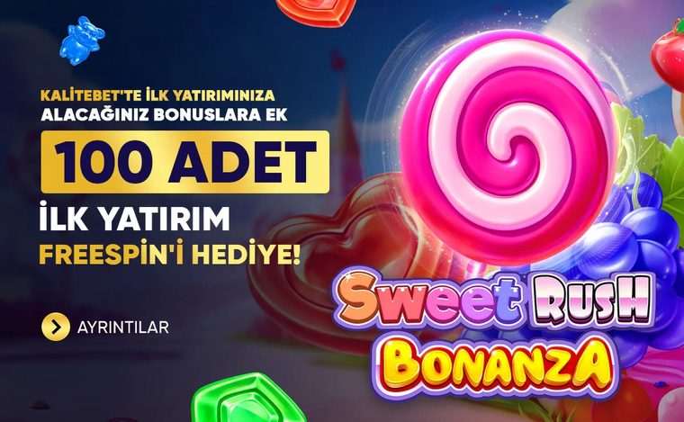 İlk yatırıma 100 adet freespin hediye