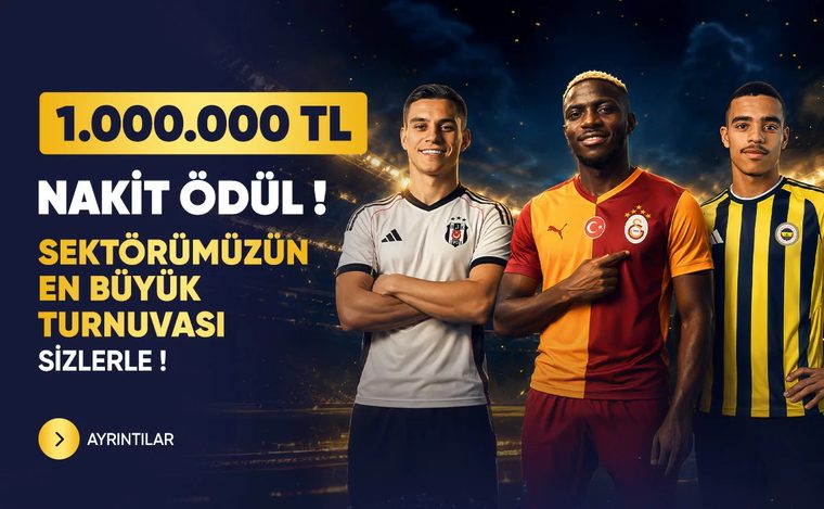 1.000.000 TL nakit ödüllü haftalık spor turnuvası